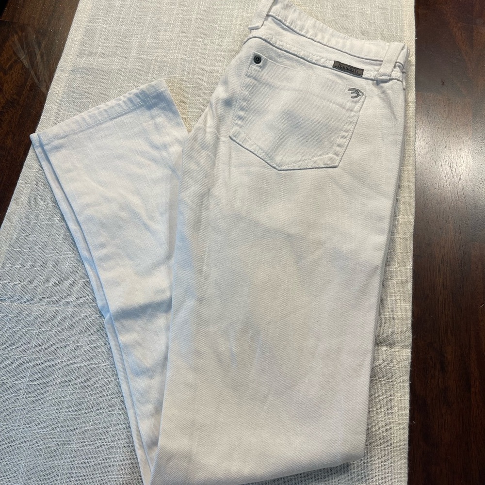 Frankie B. White straight leg Denim Jeans